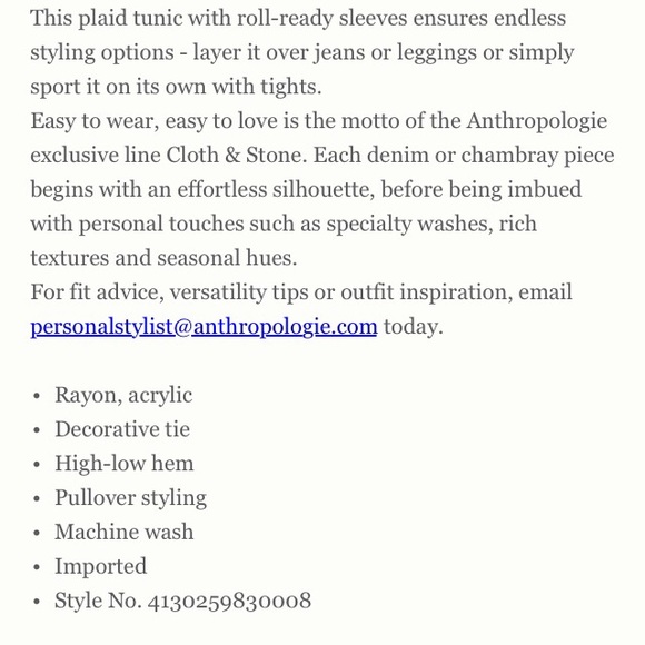 Cloth and Stone Versify Tunic Dress - Picture 6 of 6